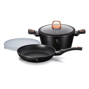 GARNEK I PATELNIA BERLINGER HAUS BH-7741 BLACK ROSE - Patelnie - miniaturka - grafika 1