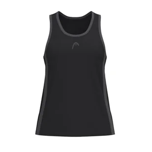HEAD Club 25 Tech Tank Top damski, czarny - Koszulki i topy damskie - miniaturka - grafika 1
