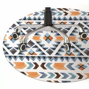 Podkładka pod krzesło obrotowe Etniczne motywy fi100 cm - Podnóżki, podpórki, podkładki - miniaturka - grafika 1