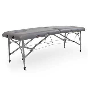 Składany aluminiowy stół do masażu Zeus Falcon 64 cm - szary - BEZ WYPOSAŻENIA - Stoły i łóżka do masażu - miniaturka - grafika 1