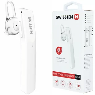 SWISSTEN Bezprzewodowy zestaw słuchawkowy BLUETOOTH HEADSET ULTRA LIGHT UL-9 - Słuchawki bluetooth - miniaturka - grafika 2