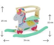 Leżaczki i huśtawki - Milly Mally Koń na biegunach Lucky 12 Unicorn - miniaturka - grafika 1