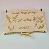 Gadżety dla niej i dla niego - Pudełko Koperta na Chrzest Święty prezent na pieniądze - miniaturka - grafika 1