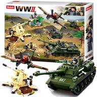 Klocki - Klocki Wojsko Czołg Su-85 + Działo = Makieta Bitwa Pod Kurskiem - miniaturka - grafika 1