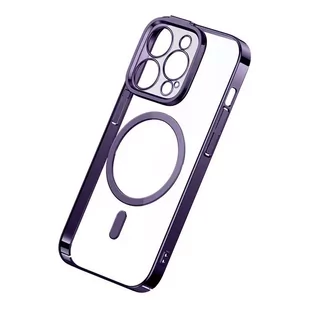 Zestaw Etui Baseus Glitter Magnetic do iPhone 14 Pro (fioletowe) + szkło hartowane + zestaw czyszczący - Etui i futerały do telefonów - miniaturka - grafika 3