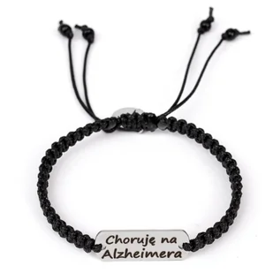 Bransoletka informacyjna-medyczna "Choruję na Alzheimera" BA3699 - Bransoletki - miniaturka - grafika 1