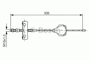Bosch Linka hamulca BOSCH 1987477990 1987477990 - Linki hamulca postojowego - miniaturka - grafika 1
