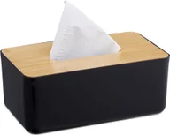 Ręczniki - Pojemnik na ręczniki papierowe Tissue Box RD2648, czarny - miniaturka - grafika 1