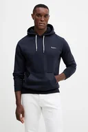 Bluzy męskie - Pepe Jeans bluza męska kolor granatowy z kapturem gładka PM5800012 - miniaturka - grafika 1