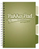 Zeszyty szkolne - Project Book Olive B5/100K kratka oliwkowy (3szt) - PUKKA - miniaturka - grafika 1
