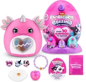 Maskotki i pluszaki - RAINBOCORNS EGGZANIA MINI MANIA Axolotl Jajko z pluszowym jednorożcem + 3 mini jajeczka + żółtko - miniaturka - grafika 1