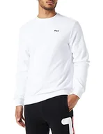 Bluzy męskie - FILA Bluza męska BRUSTEM Crew, jasna biel, L, Bright White, L - miniaturka - grafika 1