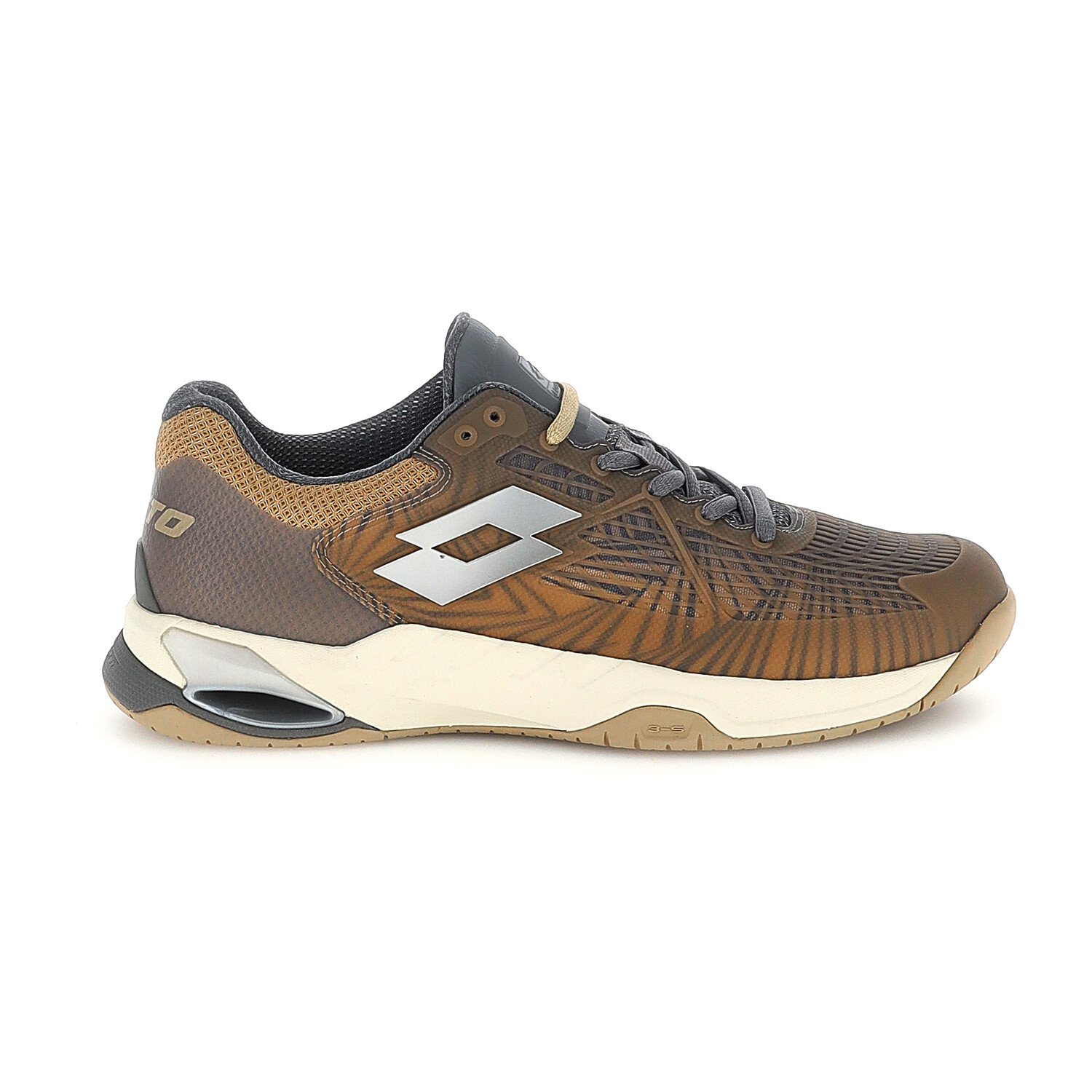 Męskie buty tenisowe Lotto Mirage 100 II SPD Cool Gray 10U/Silver Metal 2/Irish Beige EUR 43