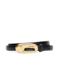 Paski - Pasek Damski Calvin Klein Elongated Chucnhy Buckle 15Mm LV04F7022G Czarny - miniaturka - grafika 1