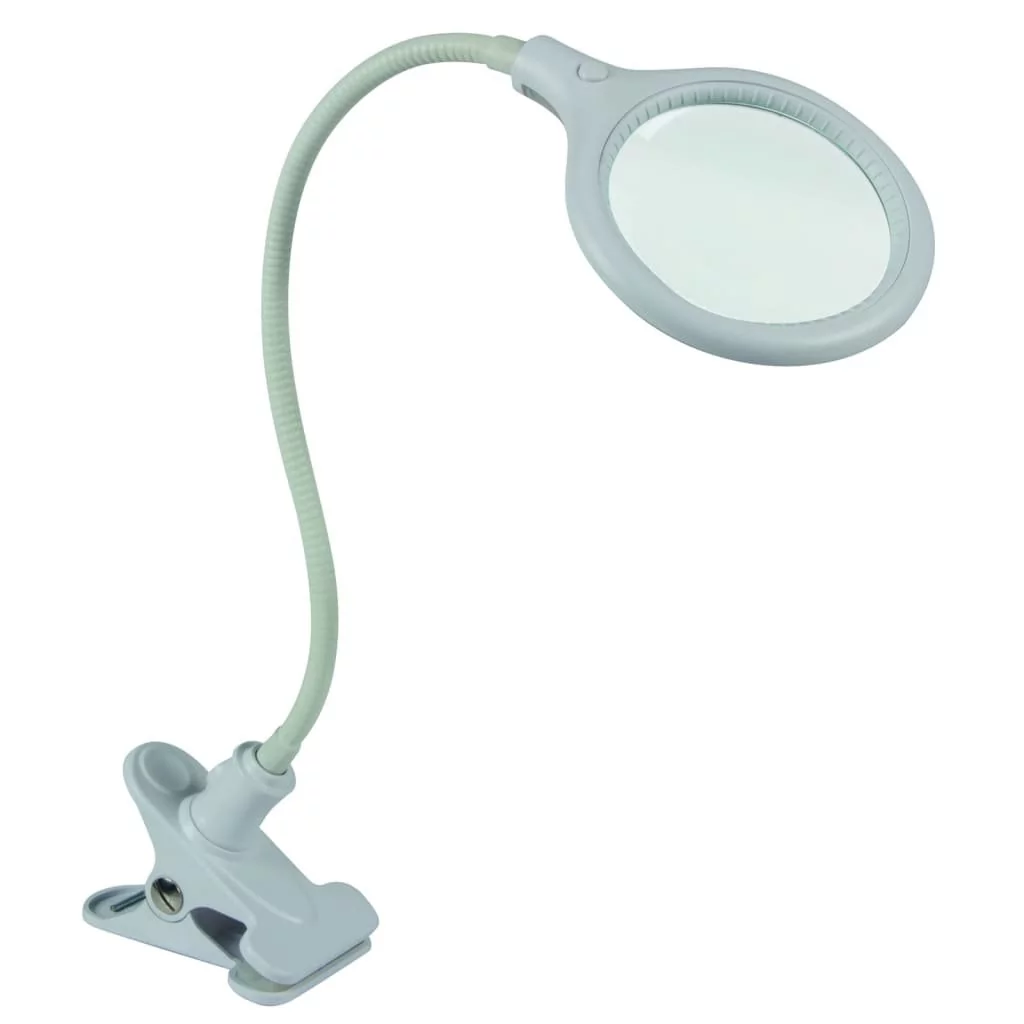 Vellema Lampa biurkowa LED z klipsem i szkłem powiększającym, 6 W VTLLAMP10N