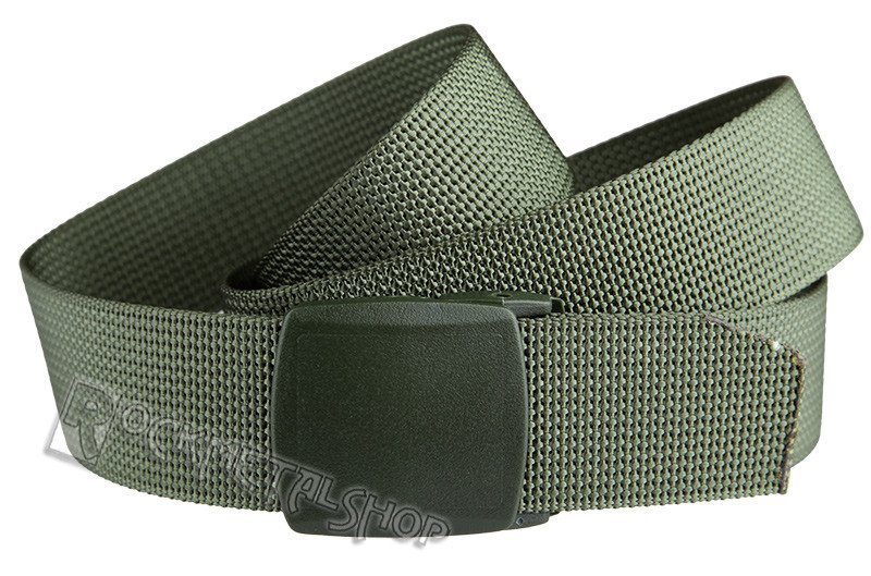 Mil-Tec Męski pas parciany 36mm US OLIV, 130cm