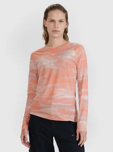 4F Koszulka rowerowa z długim rękawem damska - pomarańczowa L - Koszulki rowerowe 4F Koszulka rowerowa z długim rękawem damska - pomarańczowa L - Koszulki rowerowe - miniaturka - grafika 1