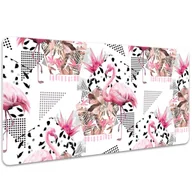 Podkładki na biurko - Podkładka pod mysz i klawiaturę Flamingi 100x50 cm, Dywanomat - miniaturka - grafika 1