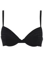 Biustonosze - Emporio Armani Damski biustonosz z wyjmowanymi wkładkami i logo z siateczki, push-up, czarny, 80C - miniaturka - grafika 1