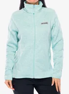 Bluzy sportowe damskie - Bluza rozpinana damska Columbia Sweater Weather Full Zip II - spray heather - miniaturka - grafika 1