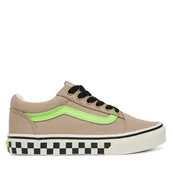 Buty dla chłopców - Tenisówki Vans Old Skool VN000CYVEMF1 Brązowy - miniaturka - grafika 1