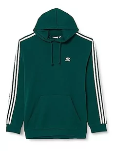 adidas Męska bluza z kapturem z 3 paskami, Kolegiacki zielony, XS - Bluzy męskie - miniaturka - grafika 1