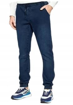 URBAN CLASSICS SPODNIE JEANSOWE GRANATOWE MĘSKIE L JQA