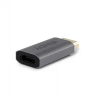 Złącza, przejściówki, adaptery - Lindy 41095 zmieniacz płci / kabli DisplayPort HDMI Type A Szary - miniaturka - grafika 1