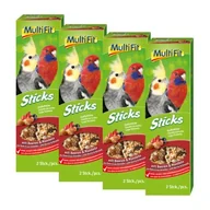 Przysmaki dla ptaków - MultiFit Sticks dla dużych papug 4 x 2 szt. owoce jagodowe - miniaturka - grafika 1