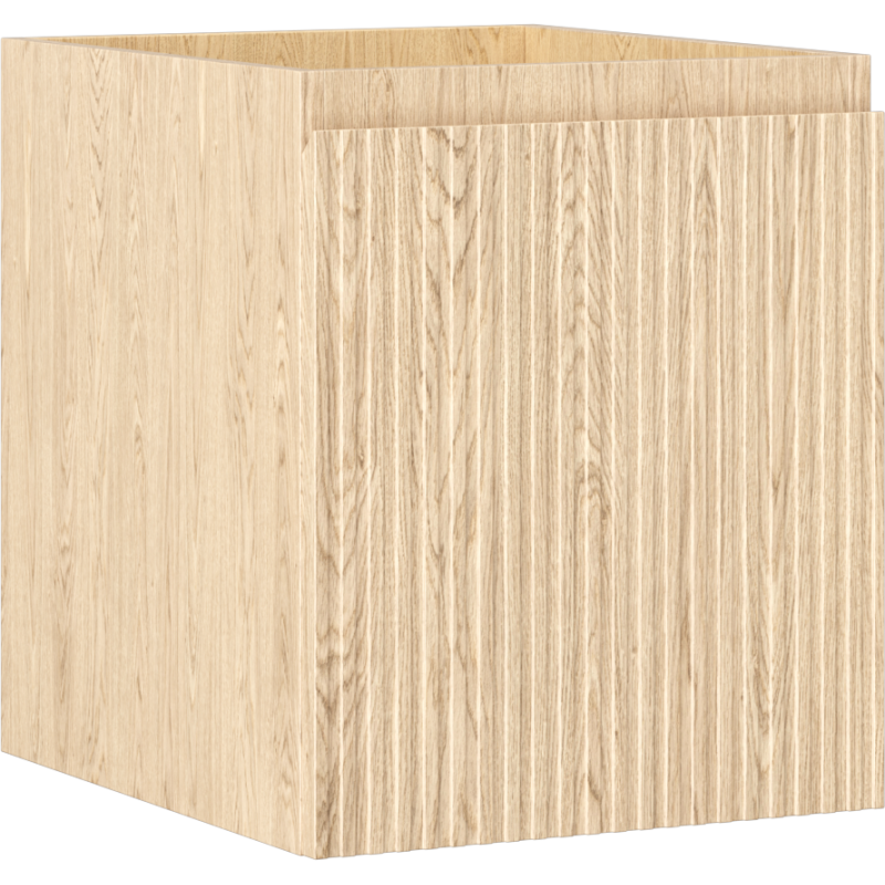 Mexen Rivel szafka łazienkowa podumywalkowa 40 cm, 1 szuflada, ryflowana , dąb - 91A20-04047-1-BF81