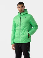 Kurtki męskie - 4F Kurtka zimowa 4FAW23TDJAM245 Zielony Regular Fit - miniaturka - grafika 1