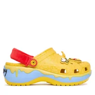 Klapki i japonki damskie - Klapki Crocs Disney Winnie The Pooh Classic Platform Clog 211092 Żółty - miniaturka - grafika 1