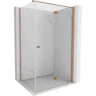 Kabiny prysznicowe - Mexen Mist-F kabina prysznicowa składana prawa 70 x 90 cm, transparent, miedź szczotkowana - 8A6T-070-090-65-00-P - miniaturka - grafika 1