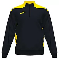 Bluzy męskie - Joma Męska bluza Championship VI, czarny/żółty, 5XS - miniaturka - grafika 1