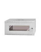Szafy rack - NETRACK ECO-Line Rack 19inch 4U/450mm - gray glass door - miniaturka - grafika 1