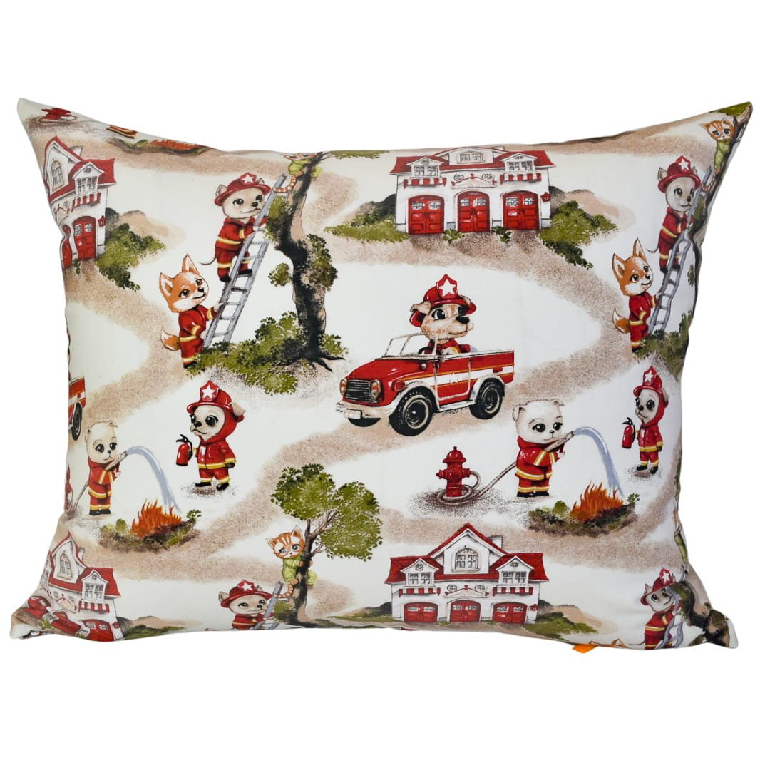 Poszewka Dziecięca 50x60 Bawełniana Psi Strażak Wysoka Jakość Polski Producent