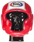 Kaski bokserskie i maski - Fairtex Kask Bokserski Sparingowy HG3 Red - miniaturka - grafika 1