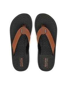Skechers Japonki Tantric-Copano 205097/BRN Brązowy - Klapki i japonki męskie - miniaturka - grafika 1