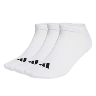 Skarpetki dla dzieci - Skarpetki adidas Cushioned Essentials Low Cut Socks 3 Pair Pack White/White/Black XS - miniaturka - grafika 1