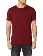 Koszulki męskie - Koton Męski t-shirt Standard Fit Basic, Bordeux (480), M - miniaturka - grafika 1