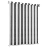 Rolety - vidaXL Lumarko Roleta zewnętrzna, 60x230 cm, antracytowo-białe pasy 312692 - miniaturka - grafika 1