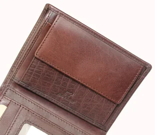 Portfel Męski Skórzany EL FORREST Skóra Bydlęca Duży Pionowy Bez Zapięcia Jedno Skrzydełko RFID 861 R 22 13,5 x 10 x 2,5 cm - Portfele - miniaturka - grafika 8