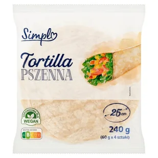 Simpl Tortilla pszenna 240 g (60 g x 4) - Inne pieczywo - miniaturka - grafika 1