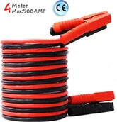 Kable rozruchowe - 2x4m kabel rozruchowy 12/24V 500A kabel rozruchowy kabel rozruchowy akumulator samochodowy - miniaturka - grafika 1
