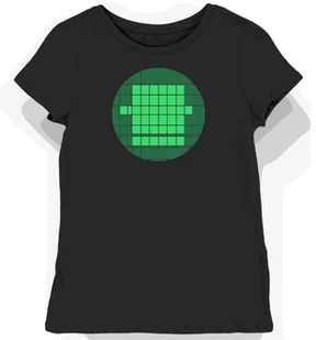 Koszulka damska czarna z nadrukiem zielonej siatki sportowej L - Koszulki i topy damskie Koszulka damska czarna z nadrukiem zielonej siatki sportowej L - Koszulki i topy damskie - miniaturka - grafika 1