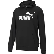 Bluzy sportowe męskie - Bluza męska Puma ESS Big Logo Hoodie - miniaturka - grafika 1