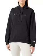 Bluzy damskie - Champion Damska bluza z kapturem, Czarny, L - miniaturka - grafika 1