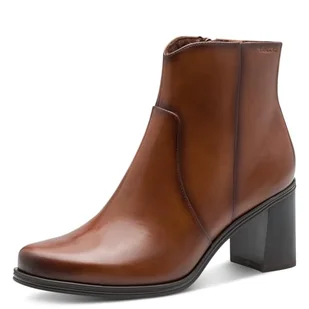 Tamaris Damen Boot Heel 1-25360-45, damskie botki, koniak, 41 EU, koniak, 41 EU - Botki damskie - miniaturka - grafika 1