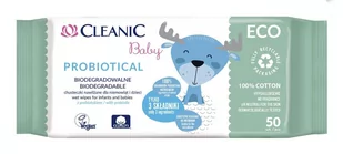 Cleanic Harper Hygienics Baby ECO Probiotical nawilżane chusteczki dla niemowląt i dzieci 50 sztuk 7082915 - Chusteczki nawilżane - miniaturka - grafika 1