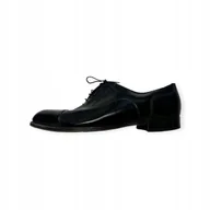 Półbuty męskie - Półbuty czarne męskie eleganckie Florsheim 44 - miniaturka - grafika 1